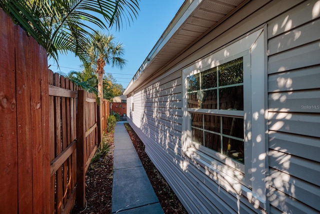 view of home's exterior