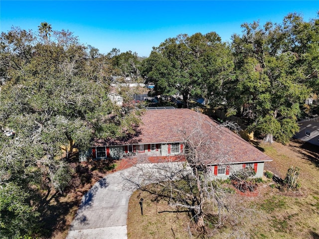 birds eye view of property