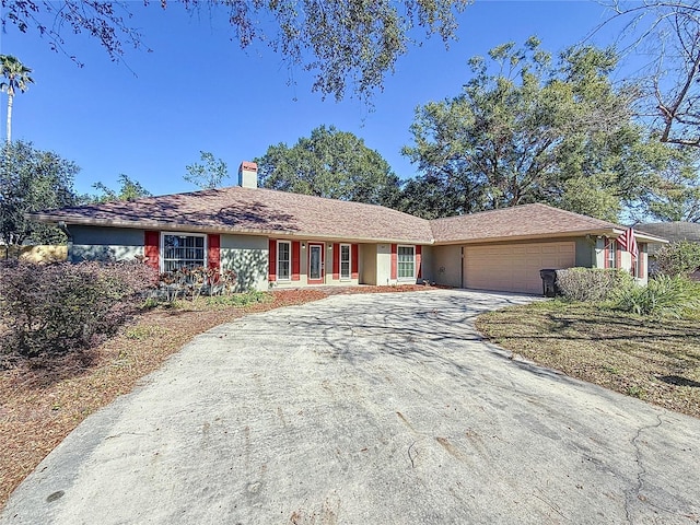 ranch-style house with a garage