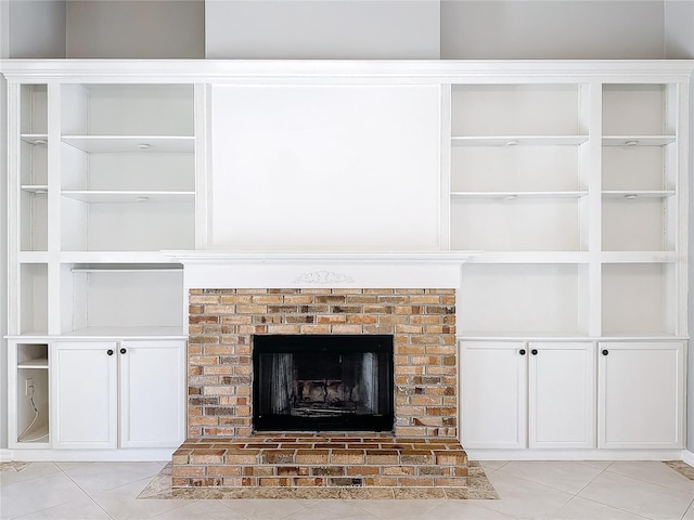 room details with a fireplace