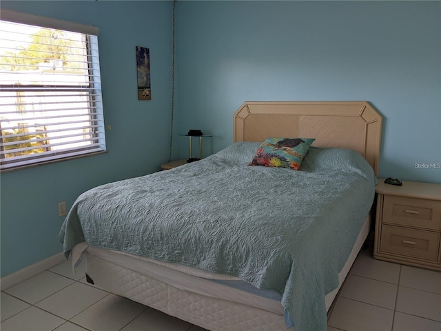 view of tiled bedroom