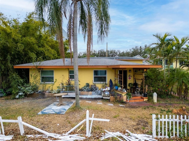 view of rear view of property