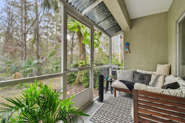 view of sunroom / solarium