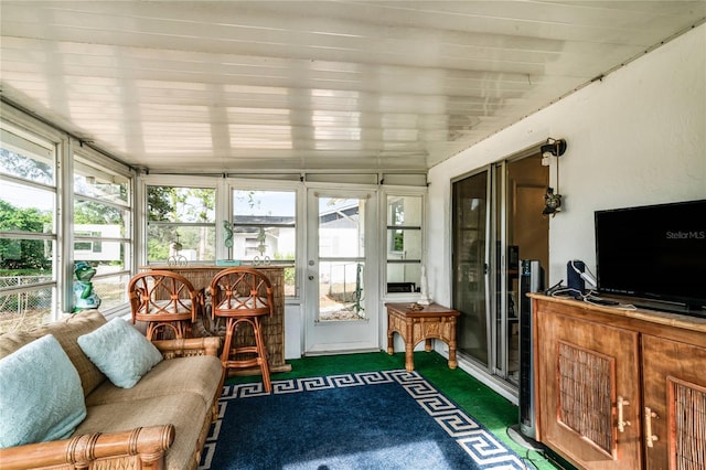 sunroom with a wealth of natural light