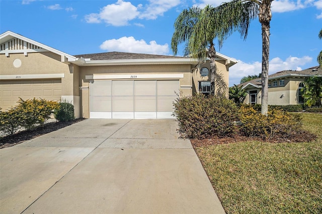 ranch-style house with a garage