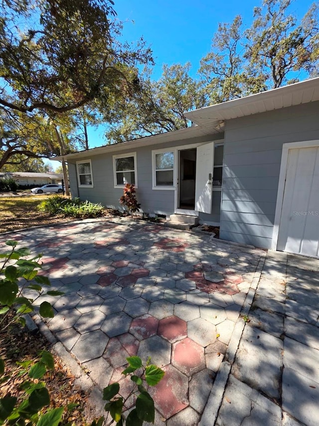 view of front of house featuring a patio area