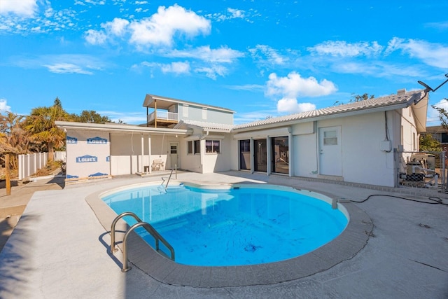 view of pool with a patio