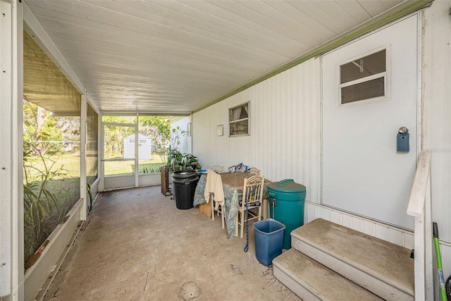 view of sunroom / solarium