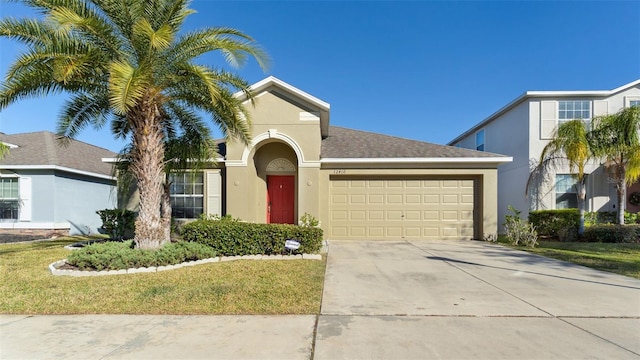 view of front of house featuring a garage