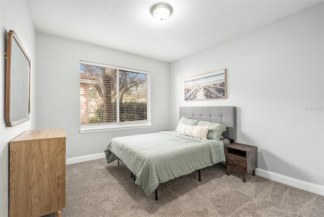 bedroom with carpet floors