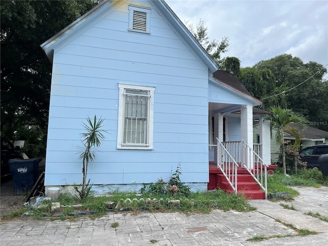 view of bungalow-style home