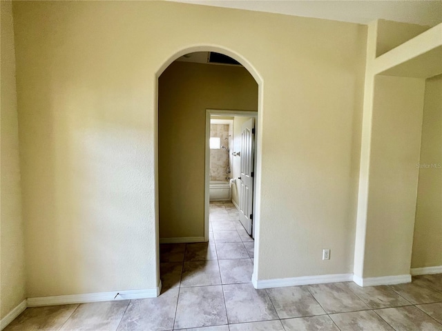 view of tiled empty room