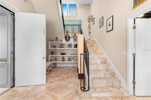 view of stairs
