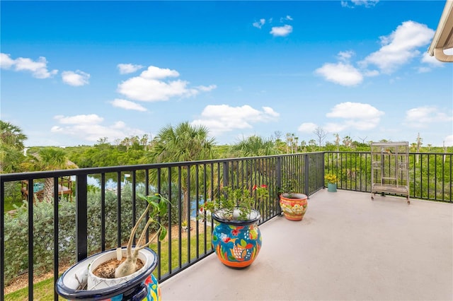 view of balcony