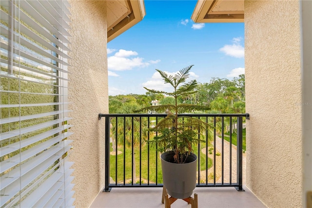 view of balcony