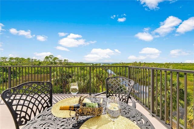 view of balcony