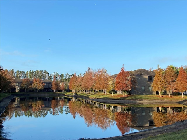 view of water feature