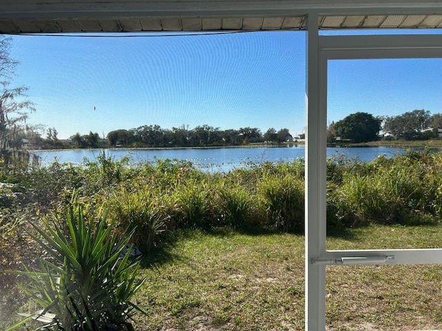 view of water feature