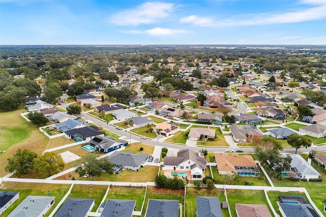 drone / aerial view featuring a residential view