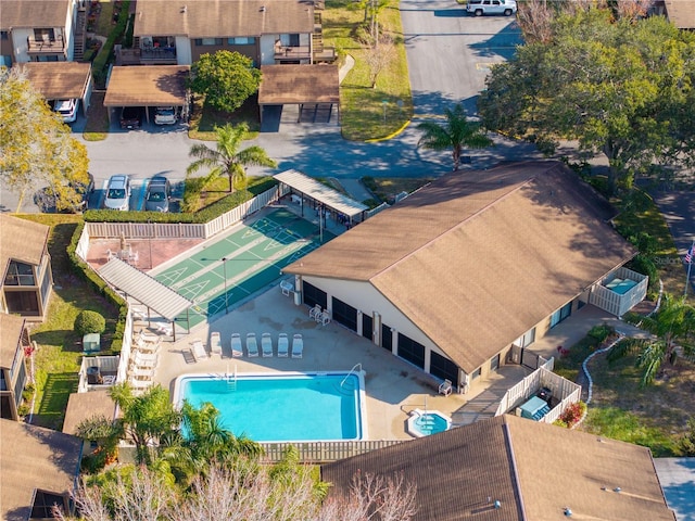 birds eye view of property