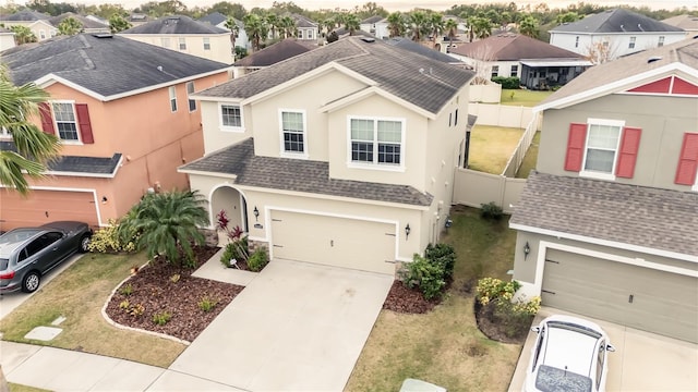 view of front of house with a front lawn