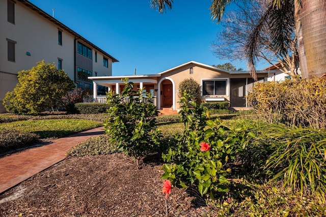 view of front of home