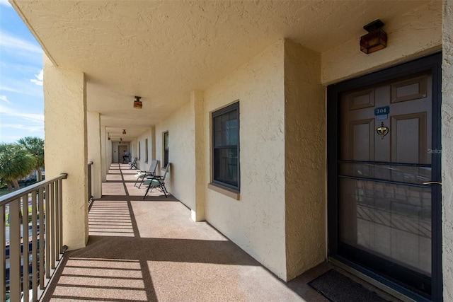 exterior space with a balcony