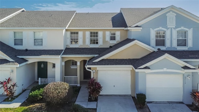 view of property with covered porch