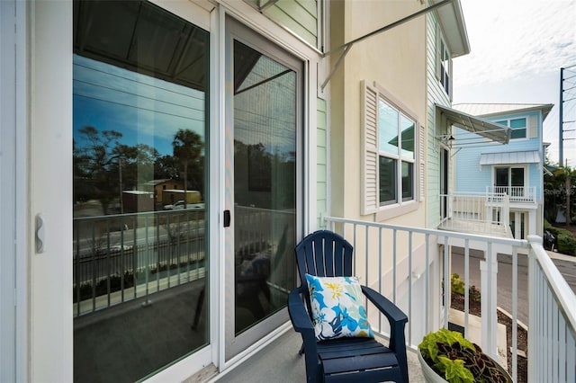 view of balcony