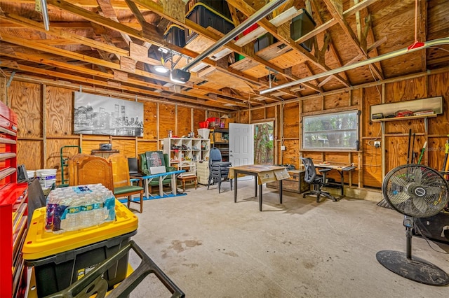 interior space featuring a garage door opener