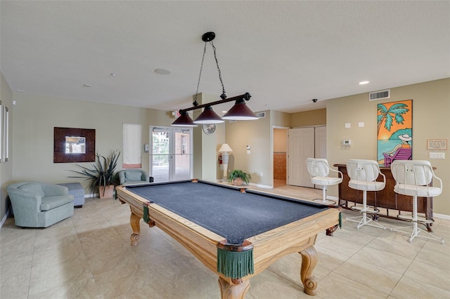 530 S Gulfview Blvd Unit 205, Clearwater, FL 33767 - playroom with billiards, light tile patterned floors, and recessed lighting