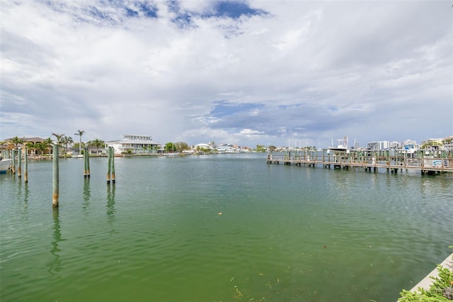 530 S Gulfview Blvd Unit 205, Clearwater, FL 33767 - water view with a boat dock