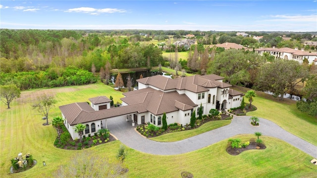 birds eye view of property