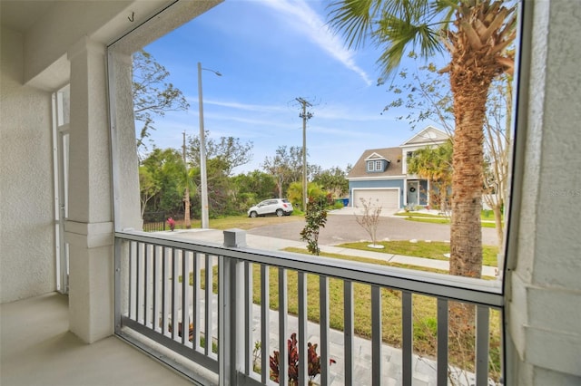 view of balcony