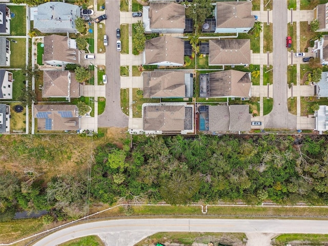 bird's eye view featuring a residential view