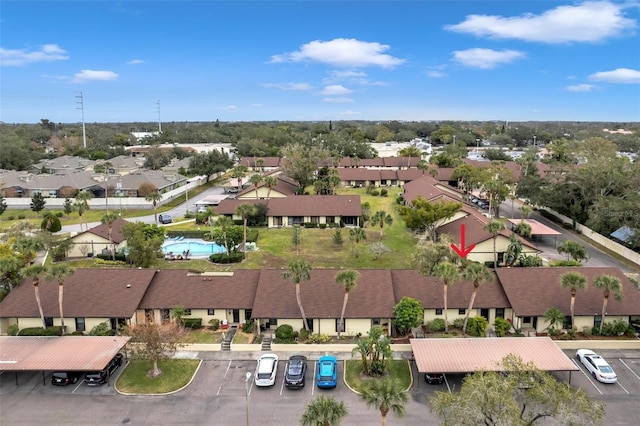 birds eye view of property