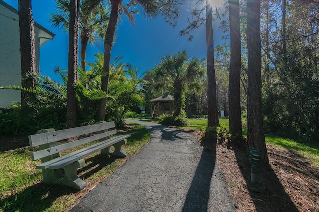 surrounding community with a gazebo