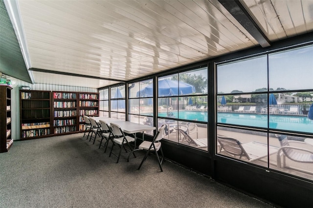 view of sunroom