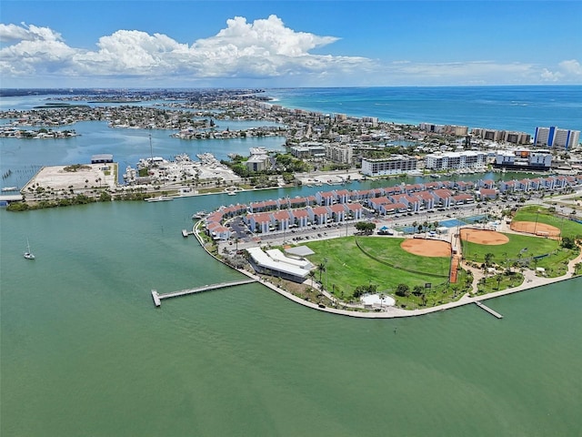 343 Rex Pl Unit F, Madeira Beach, FL 33708 - drone / aerial view of a large body of water