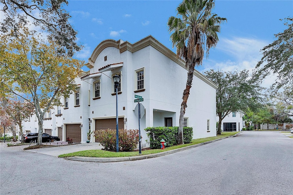 view of home's exterior featuring a garage