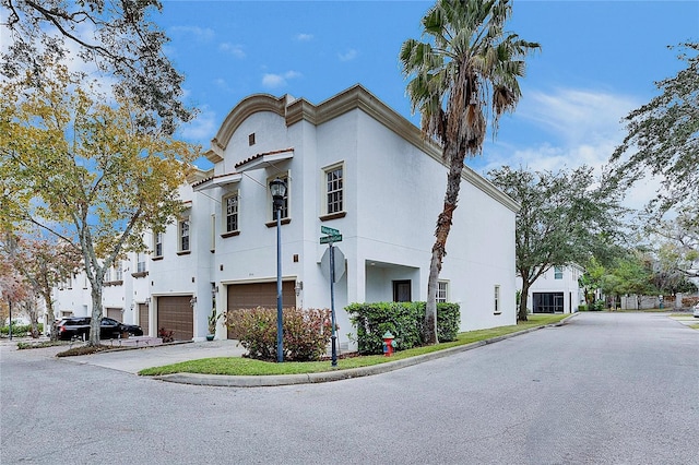 view of home's exterior featuring a garage