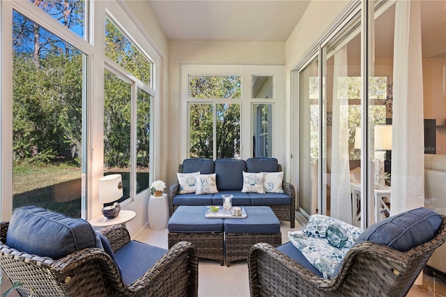 view of sunroom / solarium