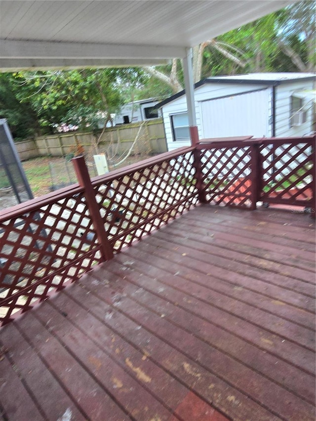 view of deck