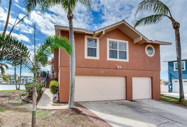 view of front of house featuring a garage