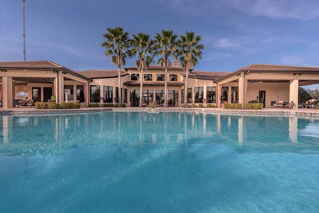 view of pool with a patio