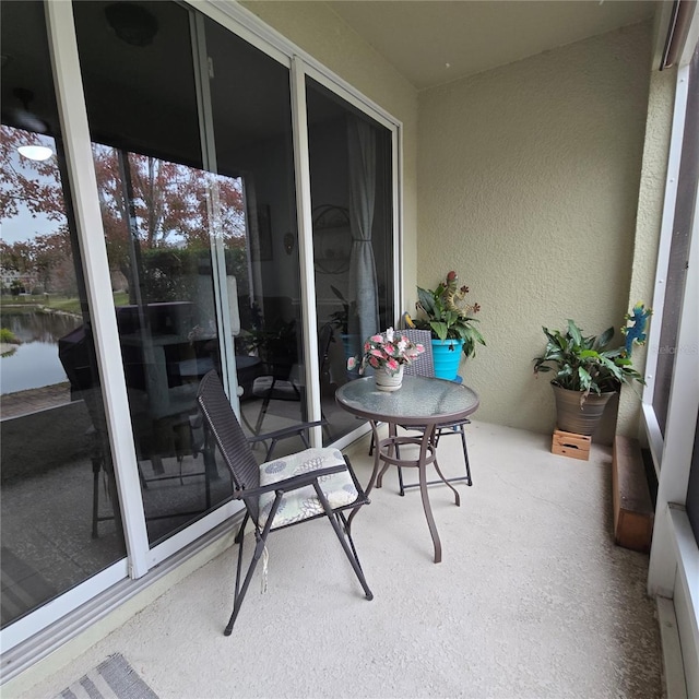 view of sunroom