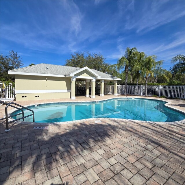 view of pool with a patio