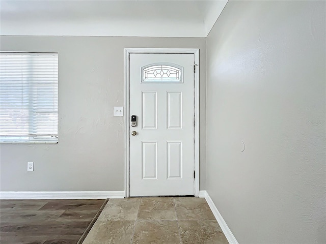 view of foyer entrance