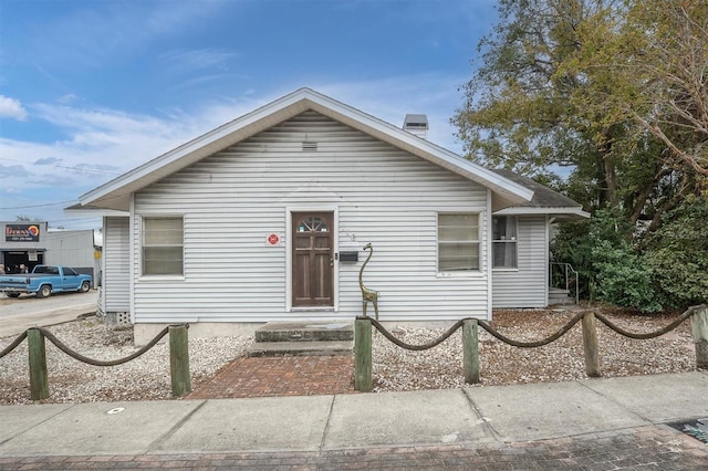 view of bungalow-style home