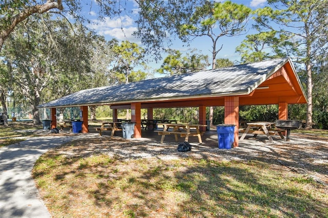 surrounding community with a gazebo